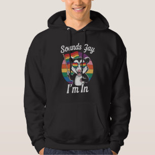 Klinkt Gay Ik Ben In Opossum Funny LGBTQ Pride Reg Hoodie