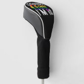 Klinkt gay ik ben in regenboog LGBT Flag Pride Maa Golfheadcover (Schuin)