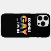 Klinkt Gay Ik ben Rainbow LGBTQ Pride Case-Mate iPhone Case (Achterkant (horizontaal))