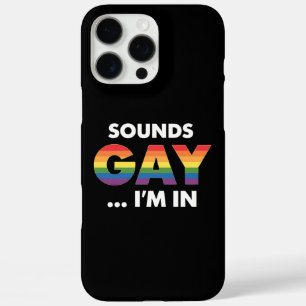 Klinkt Gay Ik Ben Regenboog LGBTQ Pride iPhone 16 Pro Max Hoesje