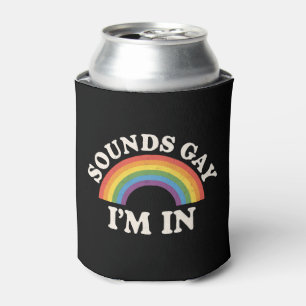 Klinkt Gay, ik doe mee, Funny LGBTQ Proud Regenboo Blikjeskoeler