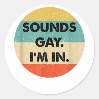 Klinkt goed binnen ronde sticker