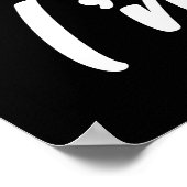 Klinkt goed dat ik in de kat zit poster (Hoek)