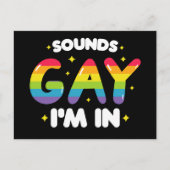 Klinkt goed dat ik in grappige LGBT Pride ben Briefkaart (Voorkant)