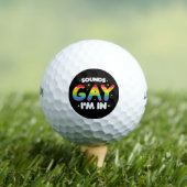 Klinkt goed dat ik in grappige LGBT Pride ben Golfballen (Insitu Shirt)
