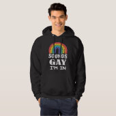 Klinkt goed dat ik in regenboog ben met Mannen van Hoodie (Voorkant volledig)