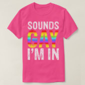 Klinkt homepage-Im in LGB Pride Gifts T-shirt (Design voorkant)