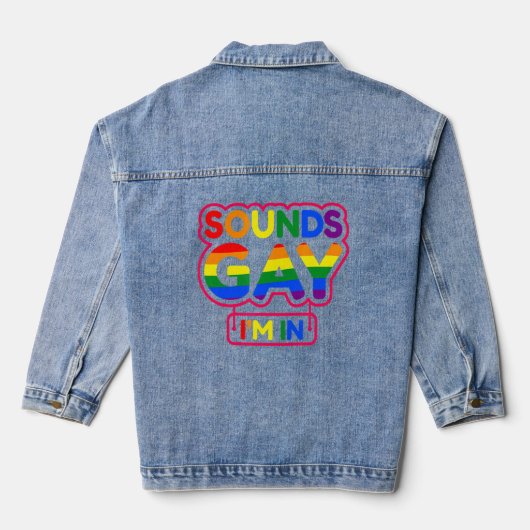 Klinkt homo ik zit in 7 denim jacket (Achterkant)