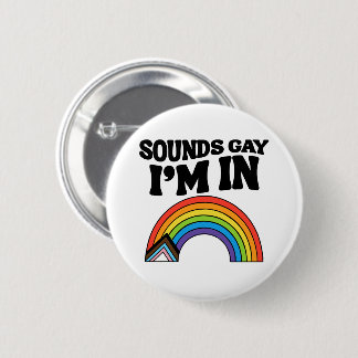 Klinkt Homofiel Ik Ben In LGBTQ Pride Ronde Button 5,7 Cm