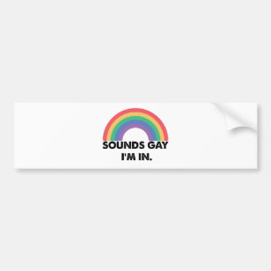 Klinkt Homofiel Ik Ben In Regenboog Pride Maand Ho Bumpersticker
