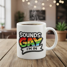 Klinkt Homofiel, Ik Doe Mee Regenboog Pride Koffie