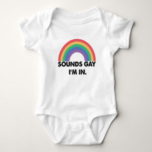 Klinkt Homoseksueel Ik Ben In Regenboog Pride Maan Romper