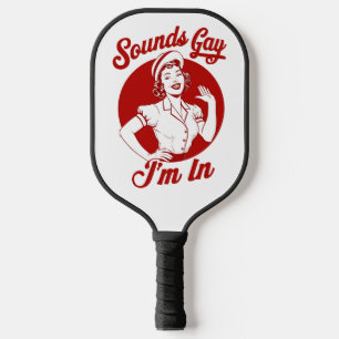 Klinkt Homoseksueel Ik Ben In Vintage Lesbische Co Pickleball Paddle