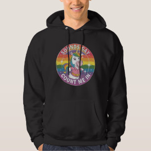 Klinkt Homoseksueel Tel Mij Maar Mee Eenhoorn Rege Hoodie