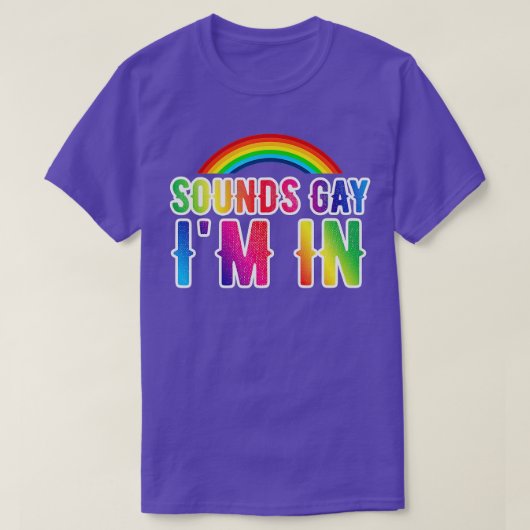 Klinkt op homo's, lesbiennes, biseksuelen en trans t-shirt (Design voorkant)