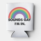 Klinkt op Im in regenboogpride Month Gay Blikjeskoeler (Voorkant)