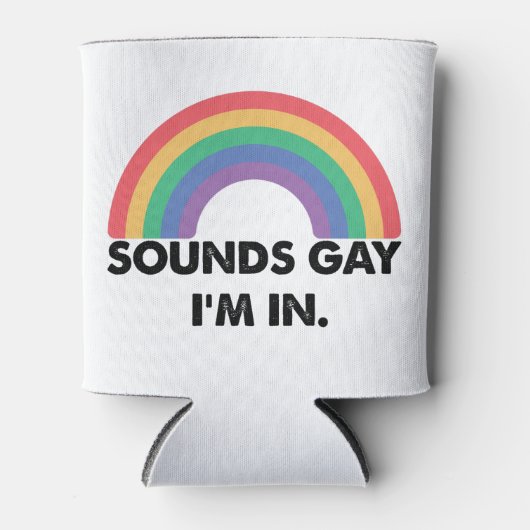 Klinkt op Im in regenboogpride Month Gay Blikjeskoeler (Voorkant)