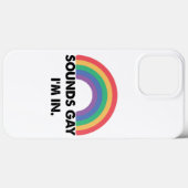 Klinkt op Im in regenboogpride Month Gay Case-Mate iPhone Case (Achterkant (horizontaal))