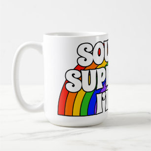Klinkt super gay. Ik ben binnen. Koffiemok