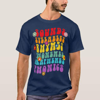 Klinkt Syllables Rhymes fonemes Science of Readin T-shirt