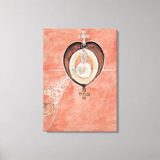 Klint - The Dove No. 10,  kunstwerk Canvas Afdruk (Voorkant)