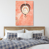 Klint - The Dove No. 10,  kunstwerk Canvas Afdruk (Insitu (Slaapkamer))