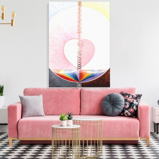 Klint - The Dove, nr. 1, 1915 Canvas Afdruk (Insitu (Woonkamer))