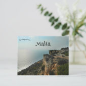 Klippen van Dingli Malta Briefkaart (Staand voorkant)