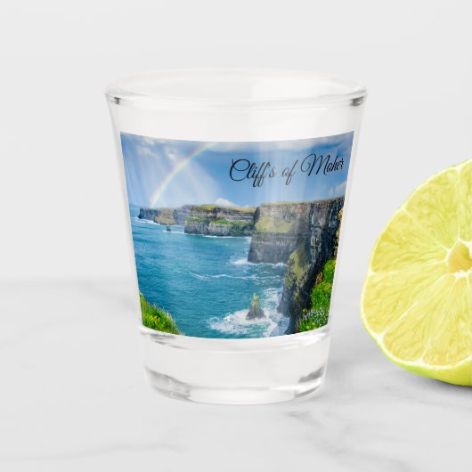 Klippen van Moher Shot Glas (Voorkant)