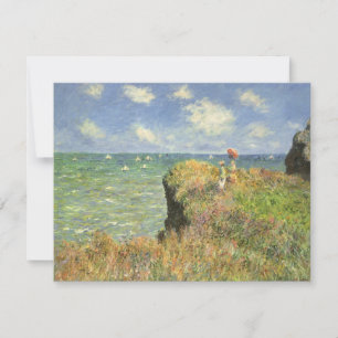 Klippenwandeling bij Pourville van Claude Monet