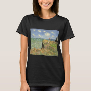 Klippenwandeling bij Pourville van Claude Monet T-shirt