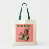 KLIPPERBAGINA'S KOPEN KOPEN KOPEN KOPEN KOPEN CANV TOTE BAG (Voorkant)