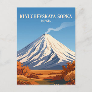 Kljutschevskaja Sopka Rusland Briefkaart