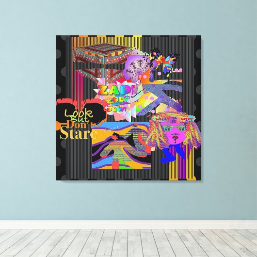 KLLAGE CANVAS AFDRUK (Insitu (Houten vloer))