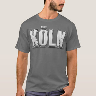 Kln Stadt Retro Klner Schriftzug Ruhrgebied T-shirt