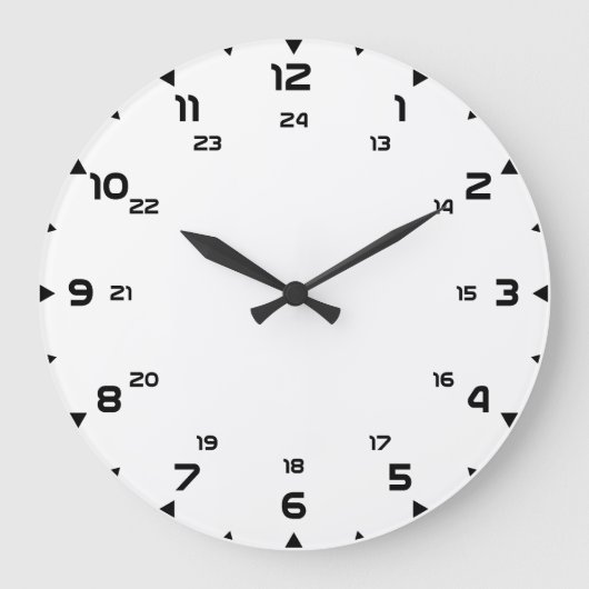 Klok 24u sjabloon creëer uw eigen muur klokgezicht (Voorkant)