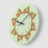 Klok - Bladeren in cirkel (Hoek)