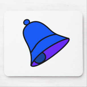 Klok Blauwe 45 gr. de Giften van Zazzle van het MU Muismat