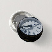 "Klok Button! " Ronde Button 3,2 Cm (Voorkant /achterkant)