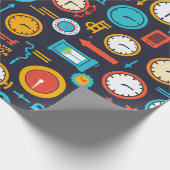 klok cadeaupapier (Hoek)
