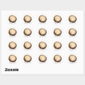 Klok Dank u Steampunk Sticker Label (Vel)