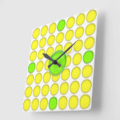Klok - Geel en groen stip (Hoek)