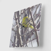 Klok - Gele vink in takken (Hoek)