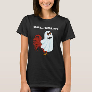 Klok Ik bedoel Boe Kippenboer Kip Halloween T-shirt