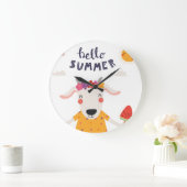 Klok in Acrylique Hello summer - groot (Huis)