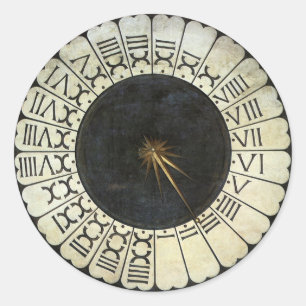 Klok in de Duomo door Paolo Uccello Ronde Sticker