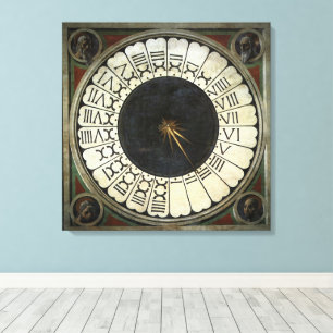 Klok in de Duomo van Paolo Uccello Canvas Afdruk