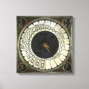 Klok in de Duomo van Paolo Uccello Canvas Afdruk