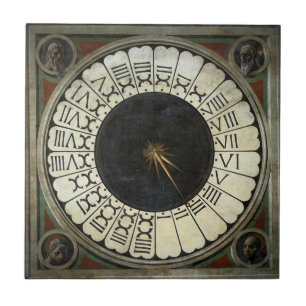 Klok in de Duomo van Paolo Uccello Tegeltje