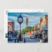 Klok in het centrum van Cape Girardeau Beterschap Briefkaart (Voorkant / Achterkant)